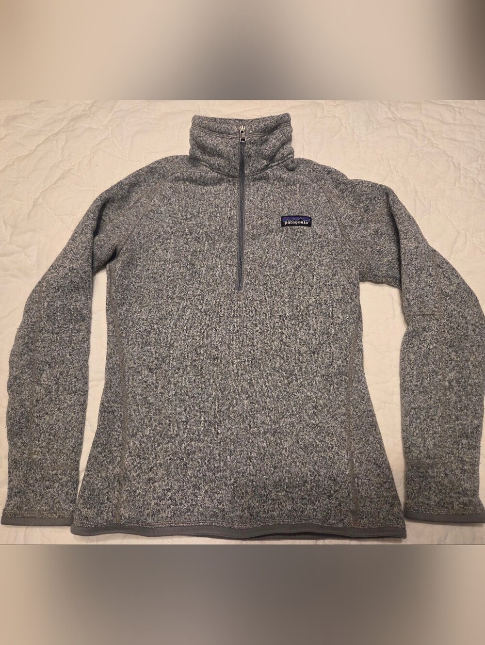 Patagonia Women’s Better Sweater 1/4 Zip Fleece Pullover - Birch White/Heather S